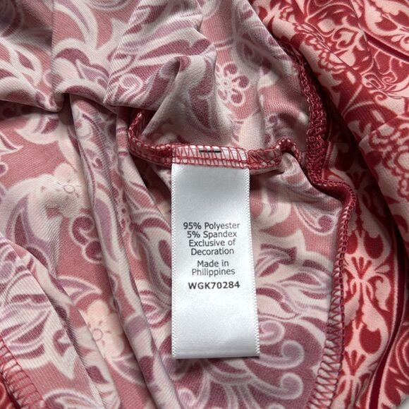 Magnolia Grace Alhambra Embroidered Trim Knit Dress Coral Sz XL NWT - Picture 9 of 11